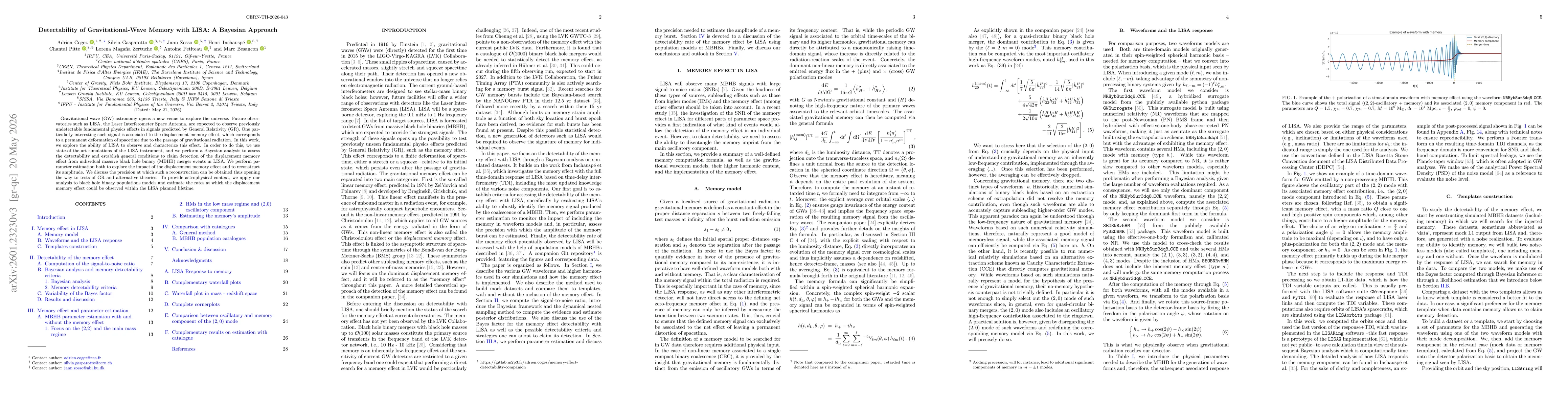 Thumbnail for Detectability of Gravitational-Wave Memory with LISA: A Bayesian Approach