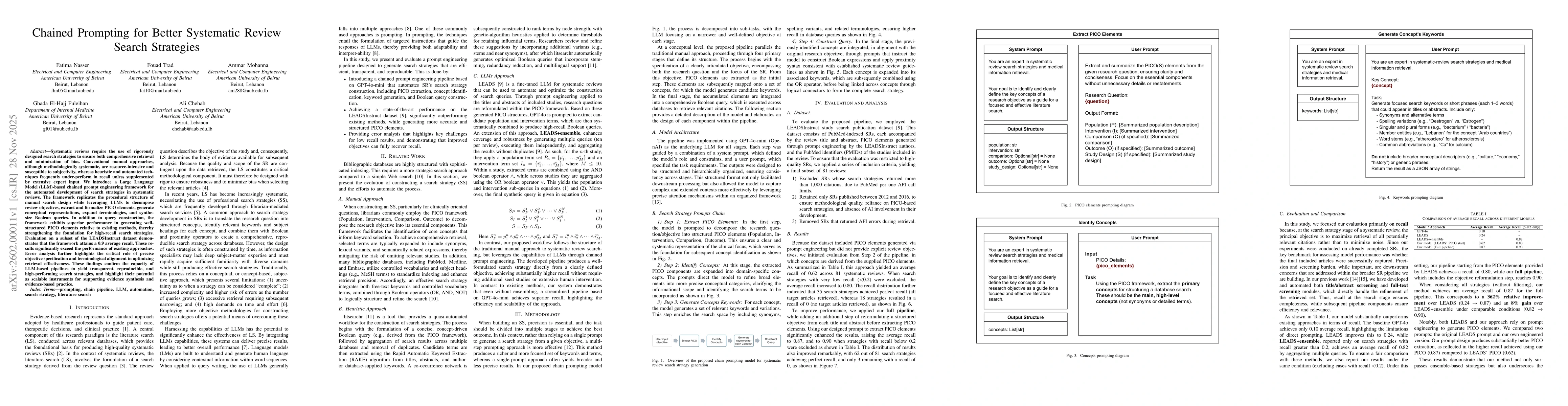 Thumbnail for Chained Prompting for Better Systematic Review Search Strategies
