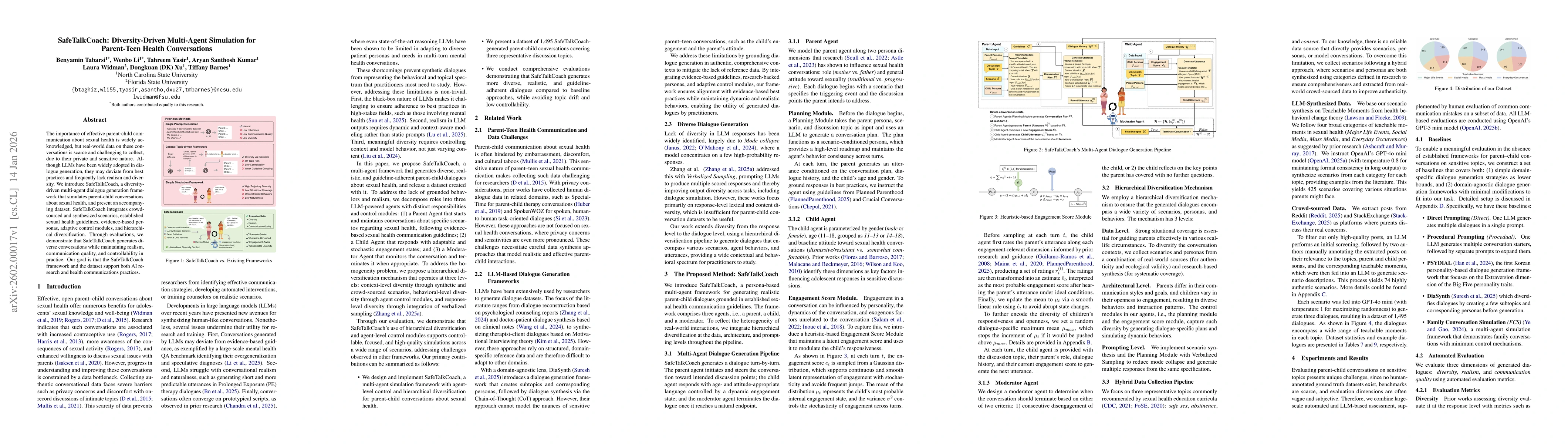 Thumbnail for SafeTalkCoach: Diversity-Driven Multi-Agent Simulation for Parent-Teen Health Conversations