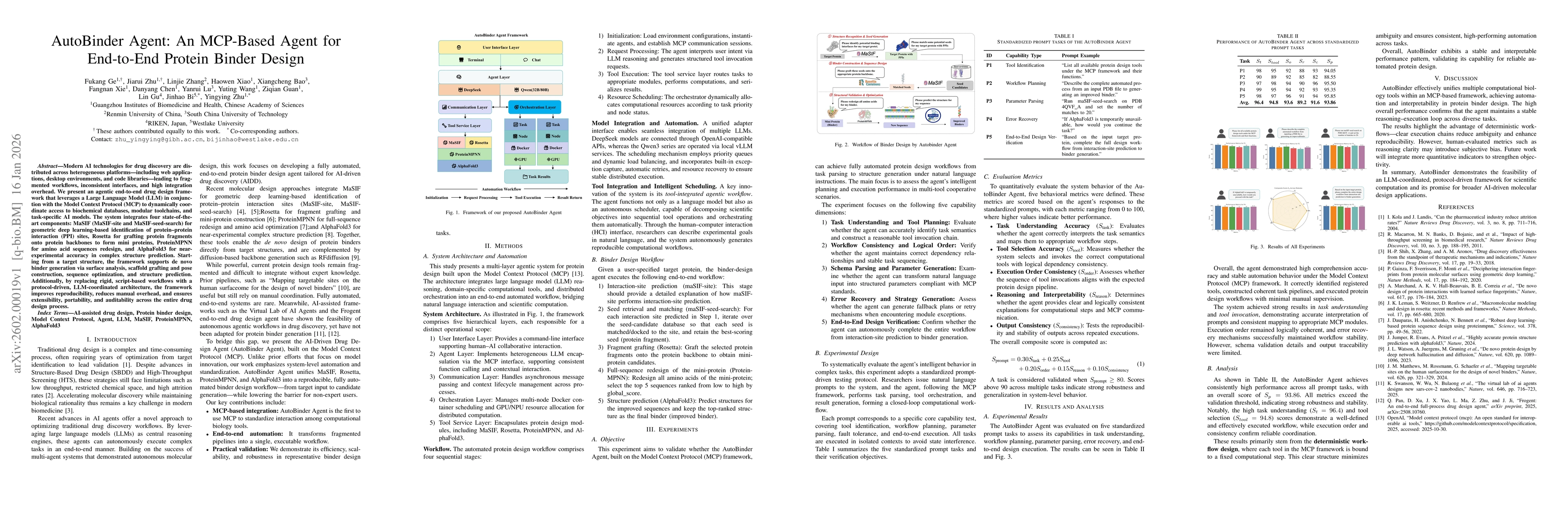 Thumbnail for AutoBinder Agent: An MCP-Based Agent for End-to-End Protein Binder Design