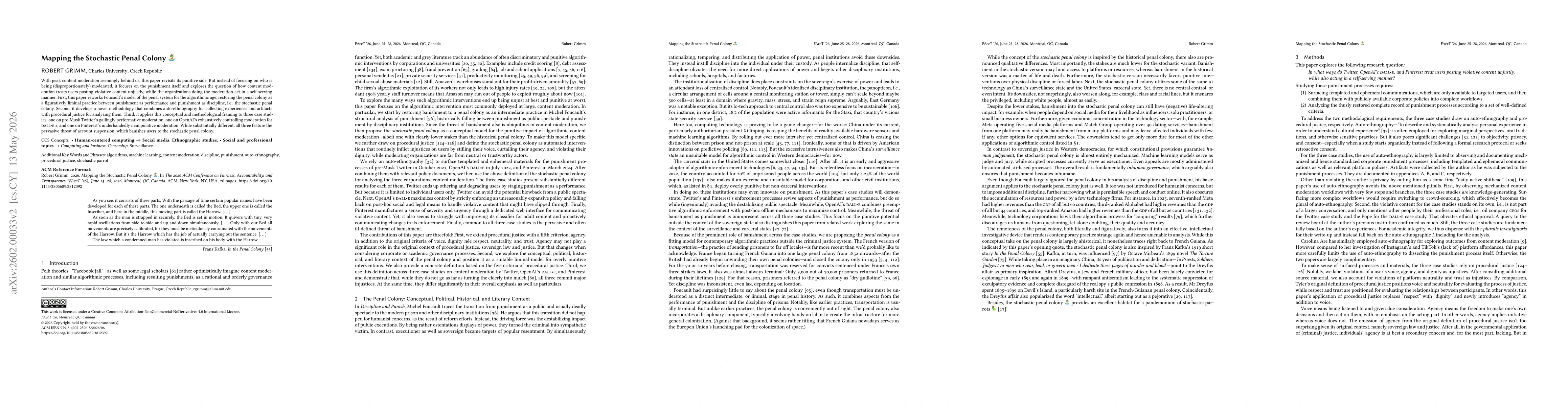 Thumbnail for Mapping the Stochastic Penal Colony