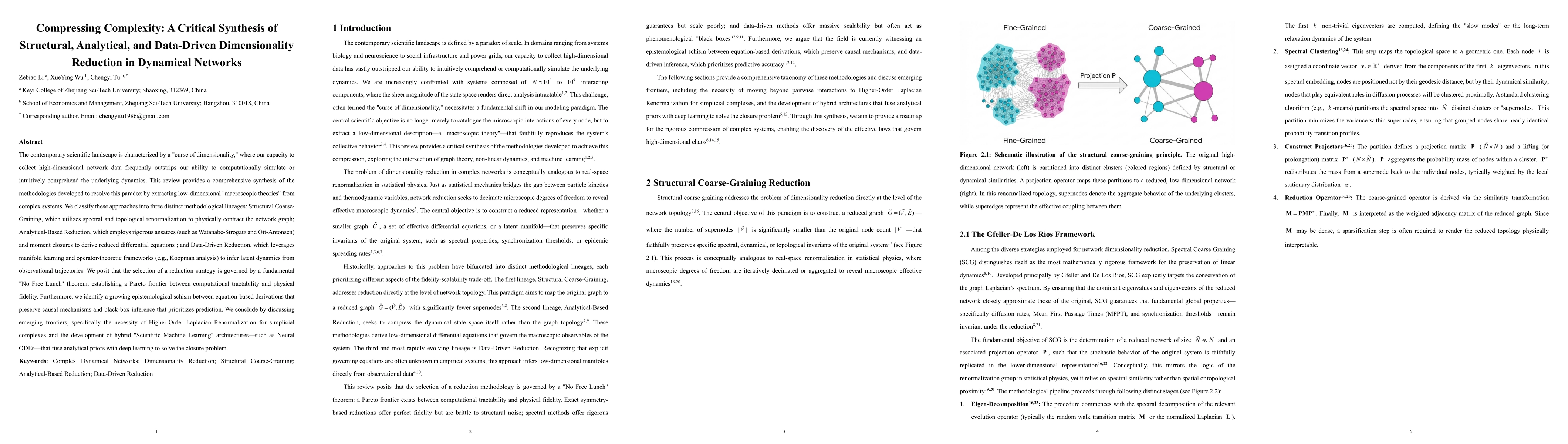 Thumbnail for Compressing Complexity: A Critical Synthesis of Structural, Analytical, and Data-Driven Dimensionality Reduction in Dynamical Networks