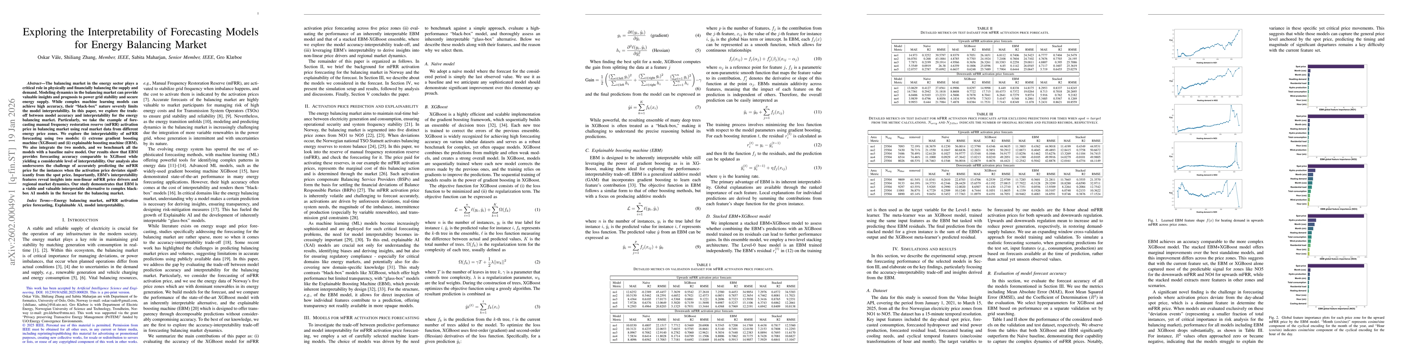 Thumbnail for Exploring the Interpretability of Forecasting Models for Energy Balancing Market