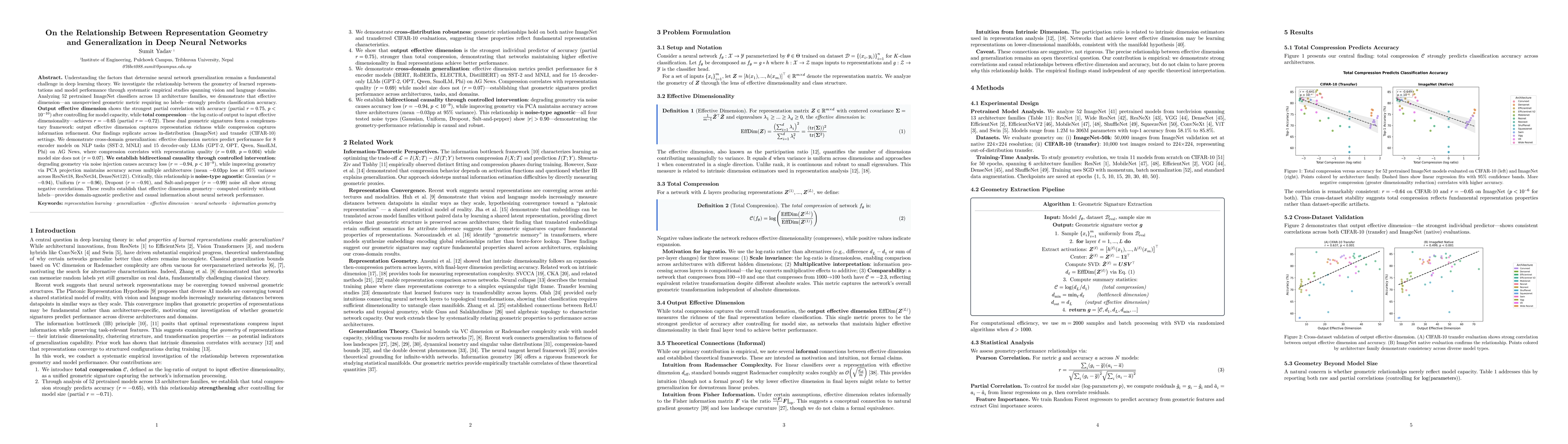 Thumbnail for On the Relationship Between Representation Geometry and Generalization in Deep Neural Networks