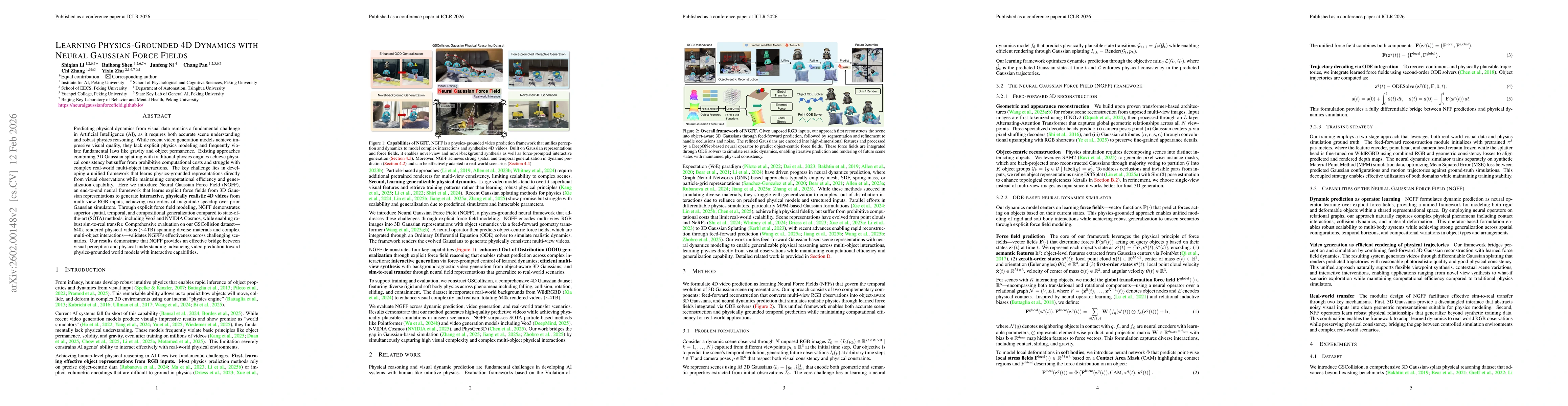 Thumbnail for Learning Physics-Grounded 4D Dynamics with Neural Gaussian Force Fields