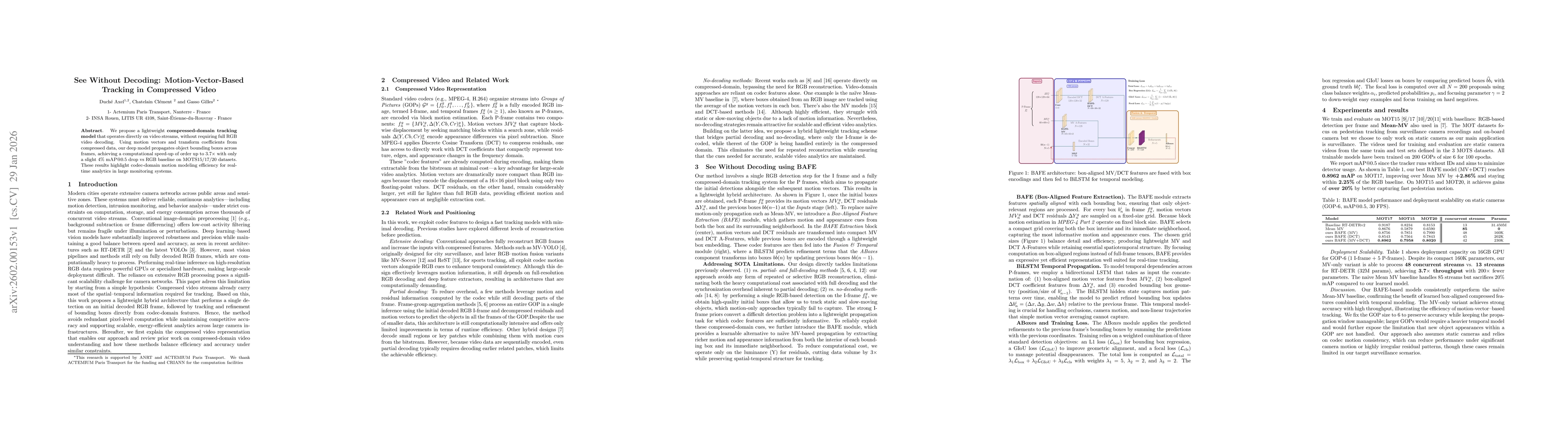Thumbnail for See Without Decoding: Motion-Vector-Based Tracking in Compressed Video