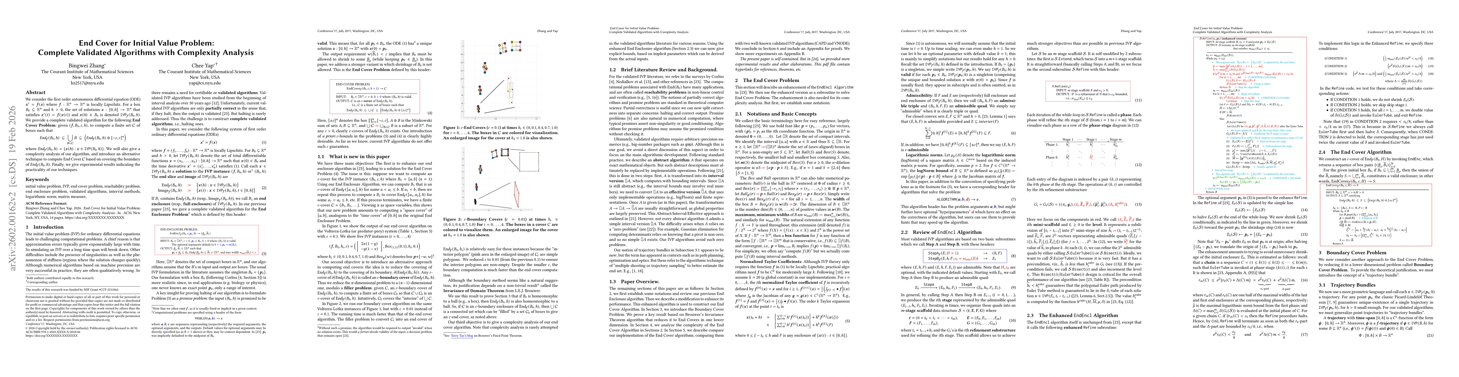 Thumbnail for End Cover for Initial Value Problem: Complete Validated Algorithms with Complexity Analysis