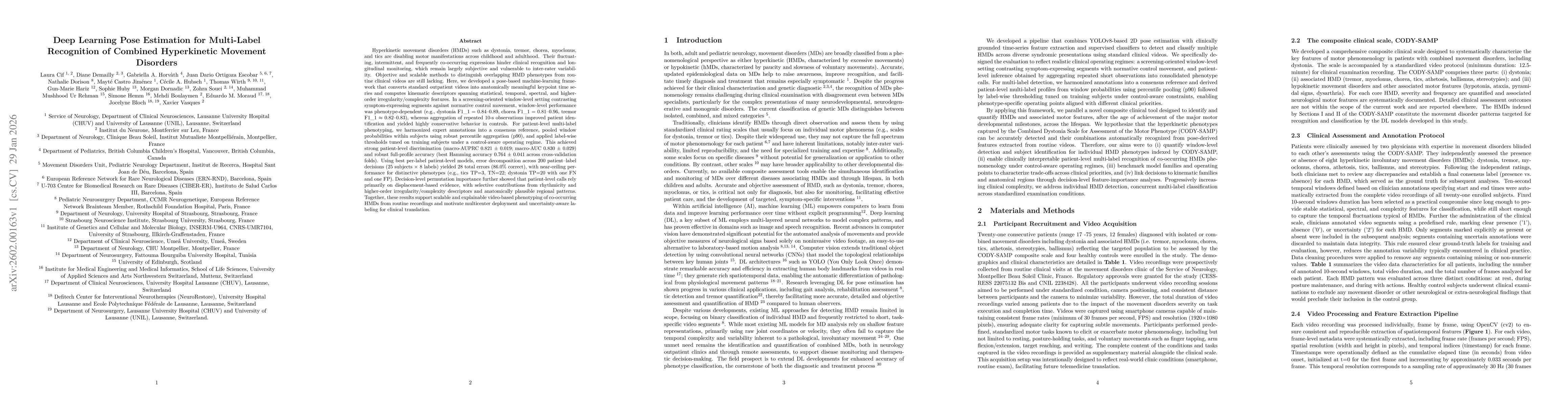 Thumbnail for Deep Learning Pose Estimation for Multi-Label Recognition of Combined Hyperkinetic Movement Disorders
