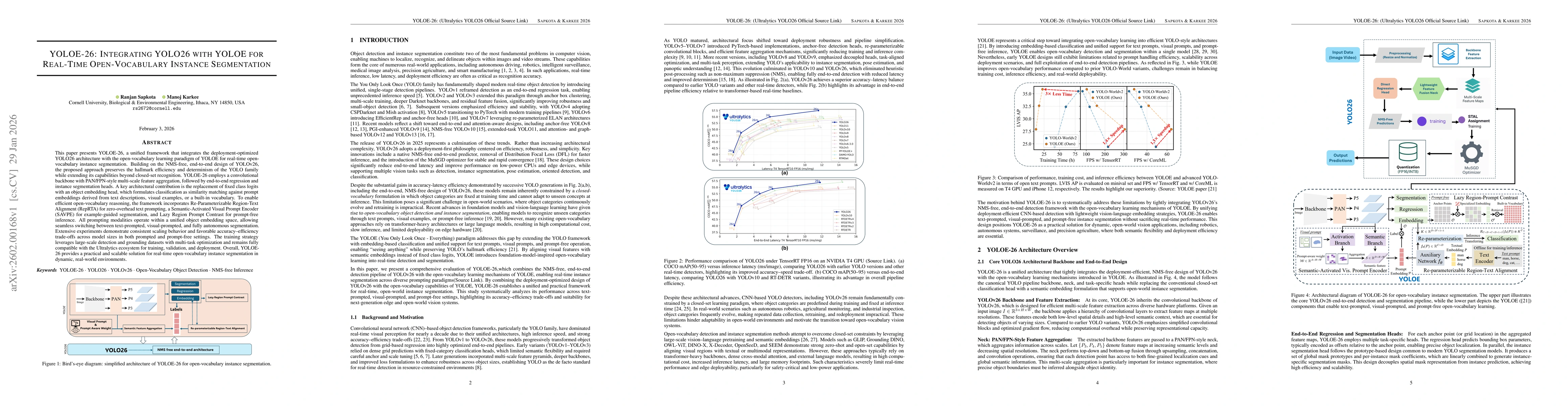 Thumbnail for YOLOE-26: Integrating YOLO26 with YOLOE for Real-Time Open-Vocabulary Instance Segmentation