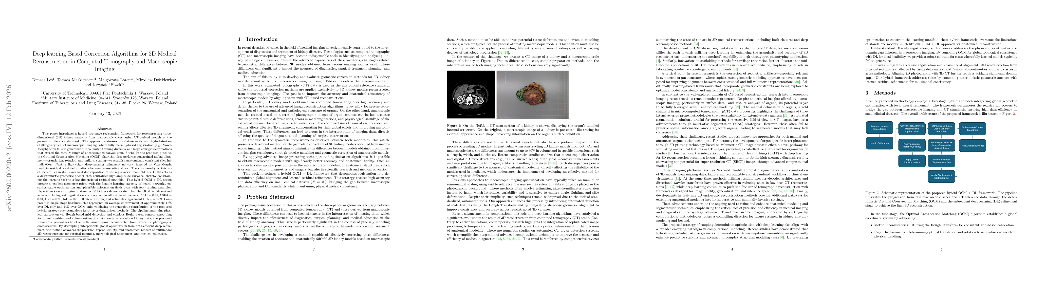 Thumbnail for Advanced Geometric Correction Algorithms for 3D Medical Reconstruction: Comparison of Computed Tomography and Macroscopic Imaging