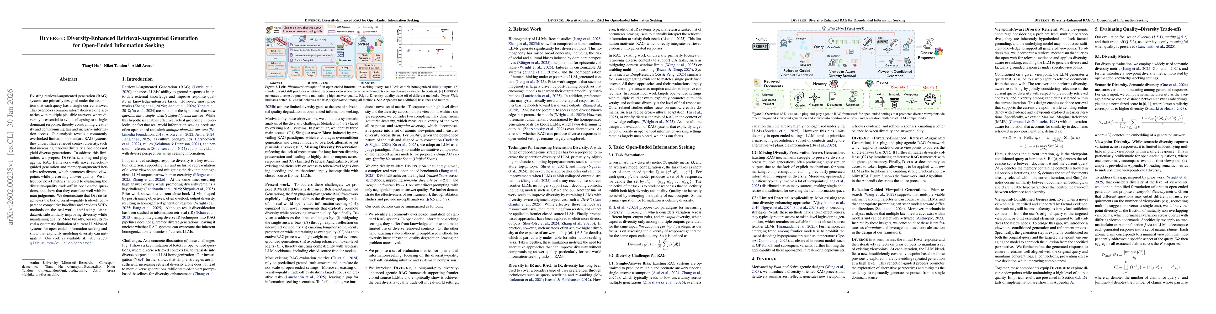 Thumbnail for DIVERGE: Diversity-Enhanced RAG for Open-Ended Information Seeking