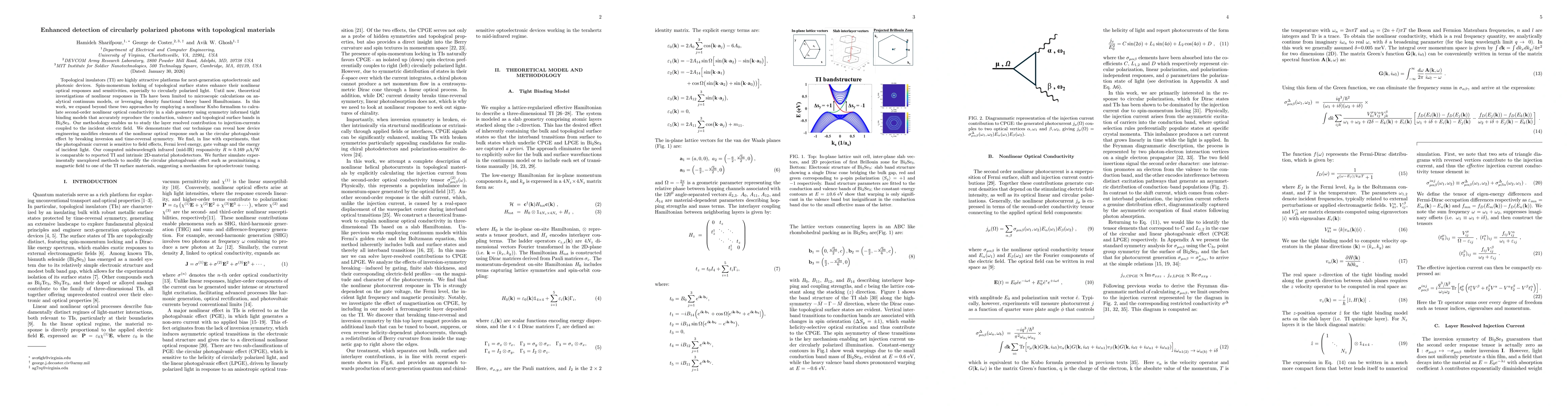 Thumbnail for Enhanced detection of circularly polarized photons with topological materials
