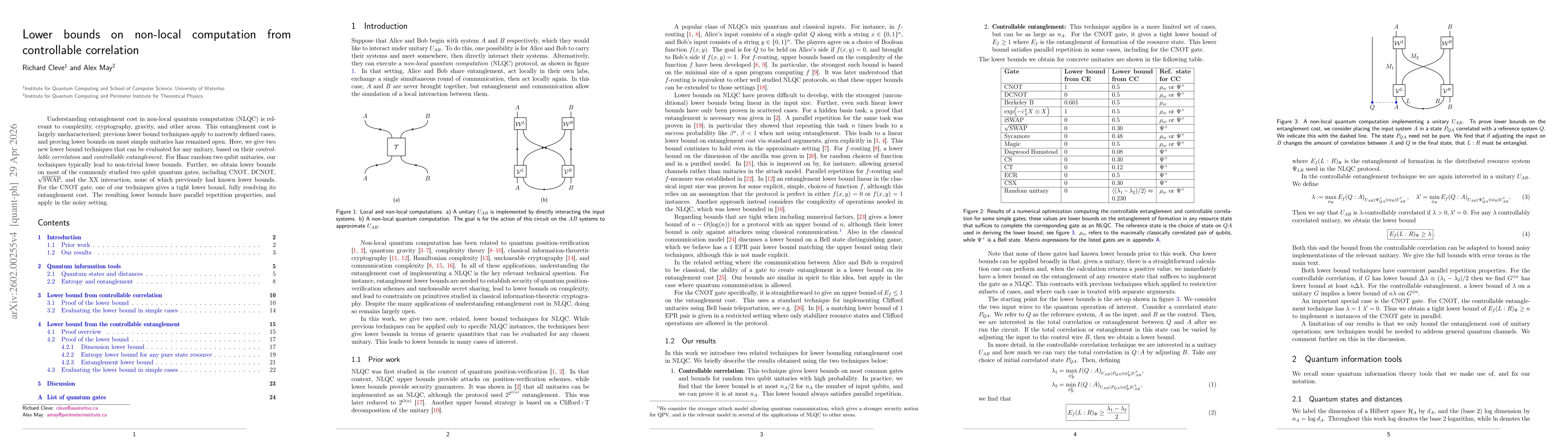 Thumbnail for Lower bounds on non-local computation from controllable correlation