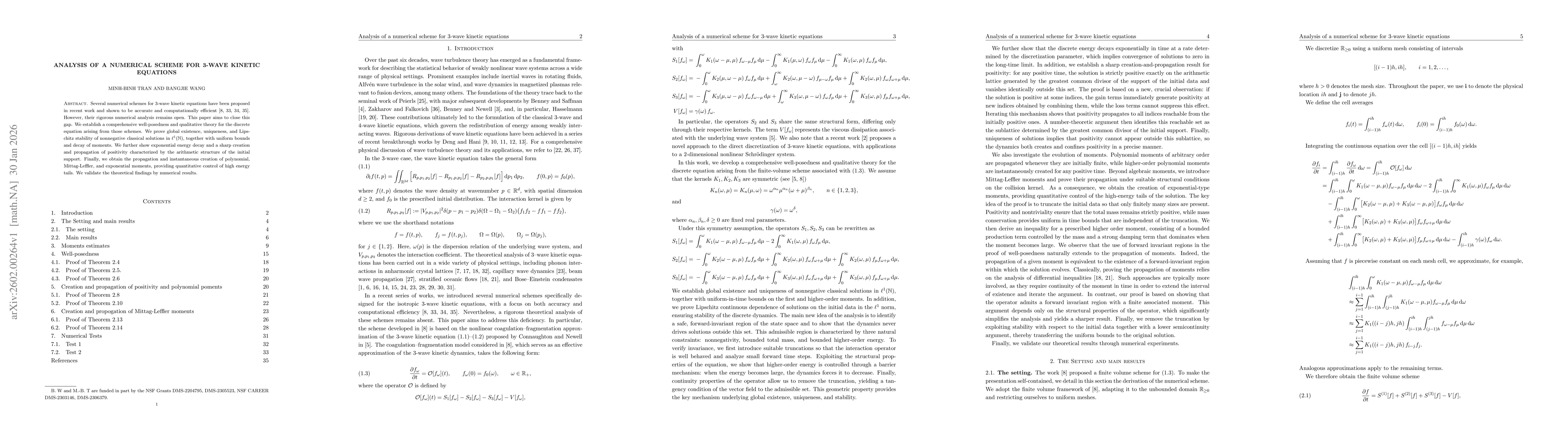 Thumbnail for Analysis of a numerical scheme for 3-wave kinetic equations