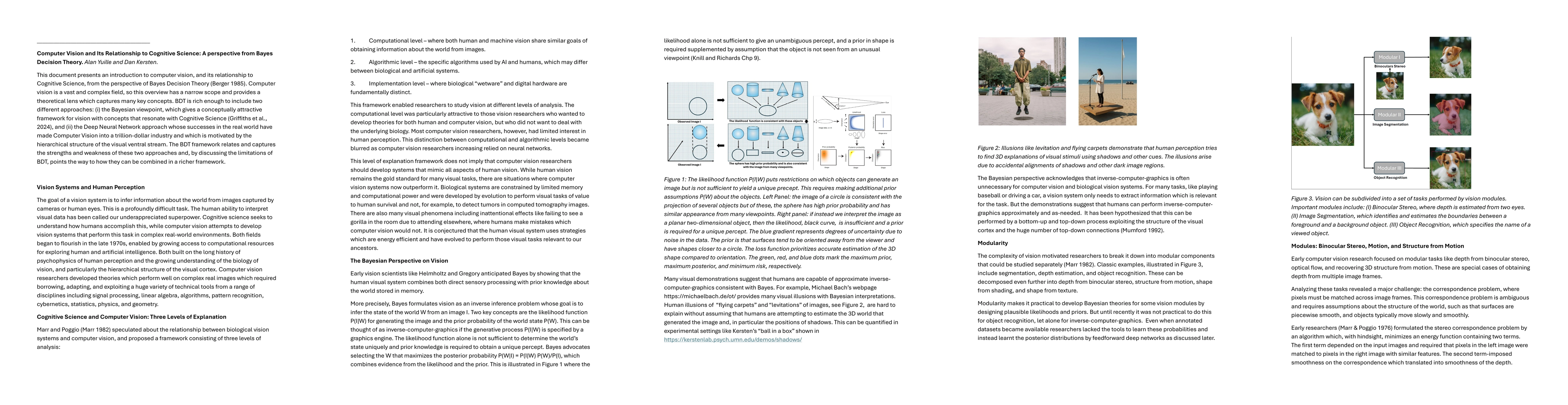 Thumbnail for Computer Vision and Its Relationship to Cognitive Science: A perspective from Bayes Decision Theory