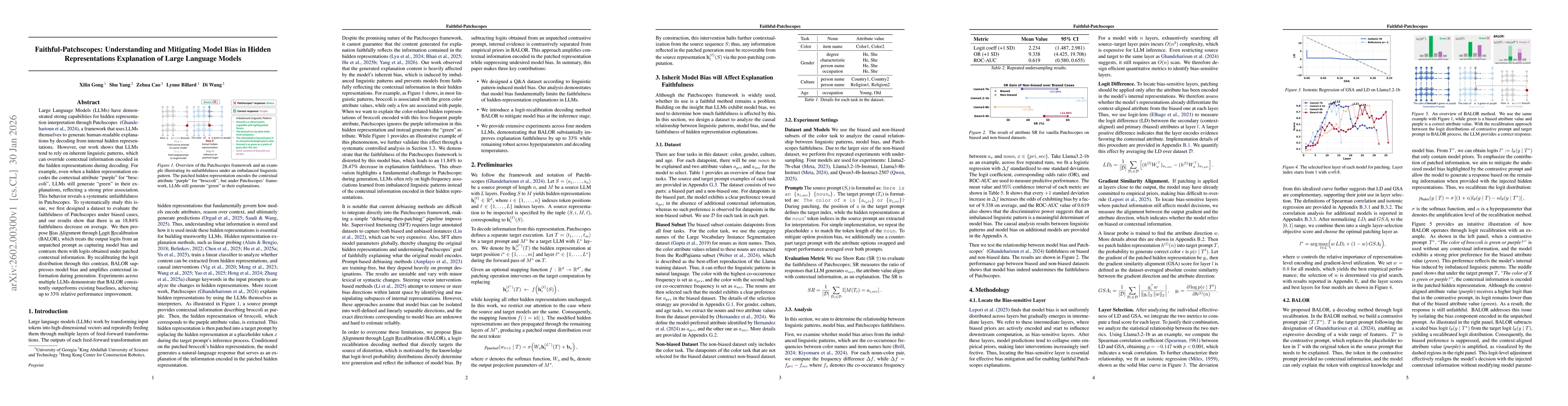 Thumbnail for Faithful-Patchscopes: Understanding and Mitigating Model Bias in Hidden Representations Explanation of Large Language Models
