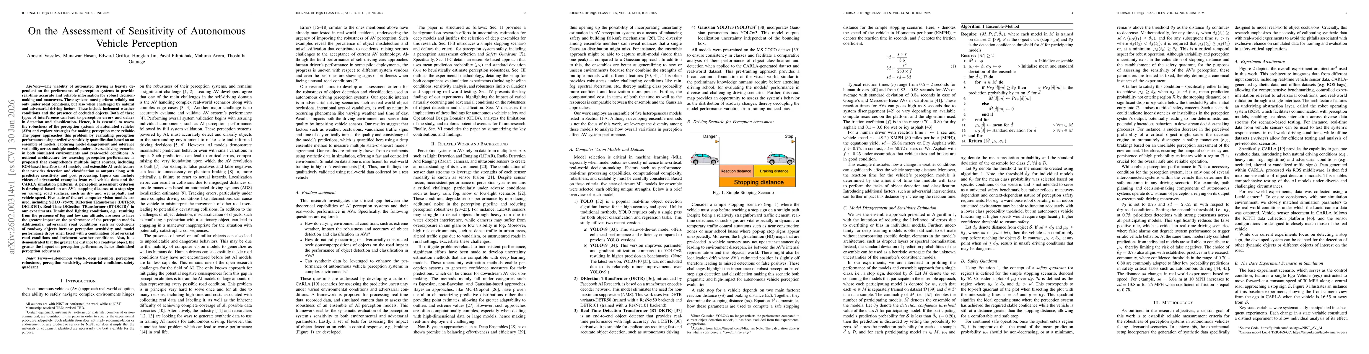 Thumbnail for On the Assessment of Sensitivity of Autonomous Vehicle Perception