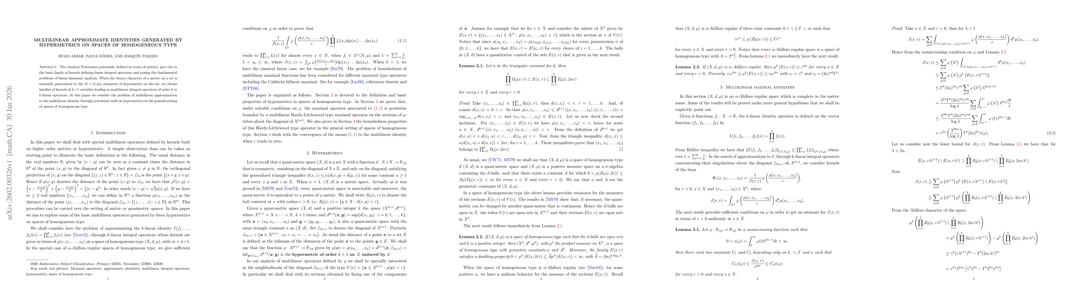 Thumbnail for Multilinear approximate identities generated by hypermetrics on spaces of homogeneous type
