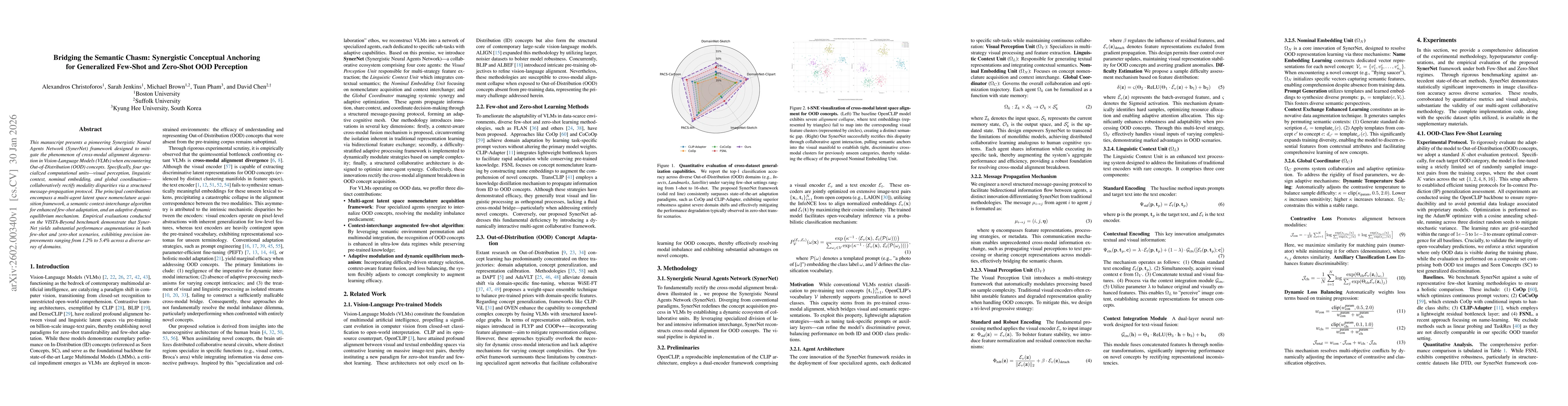Thumbnail for Bridging the Semantic Chasm: Synergistic Conceptual Anchoring for Generalized Few-Shot and Zero-Shot OOD Perception