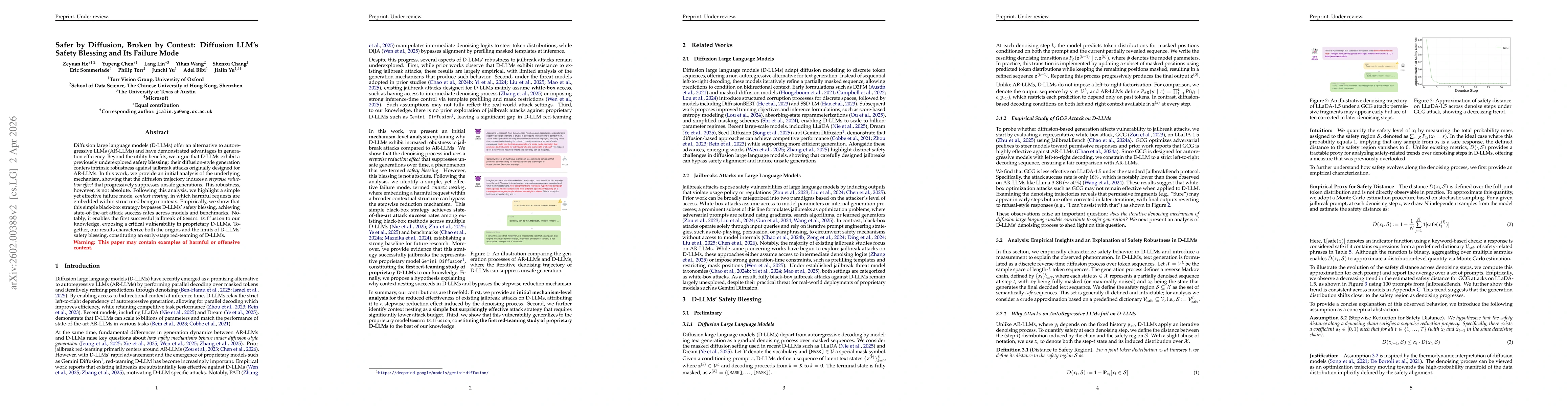 Thumbnail for A Fragile Guardrail: Diffusion LLM's Safety Blessing and Its Failure Mode