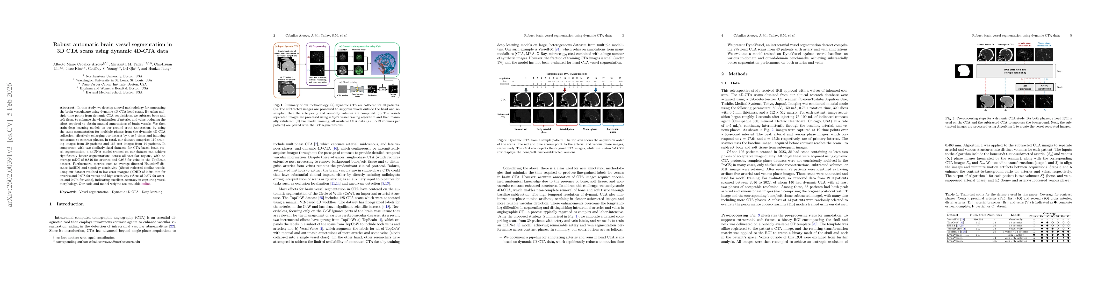 Thumbnail for Robust automatic brain vessel segmentation in 3D CTA scans using dynamic 4D-CTA data