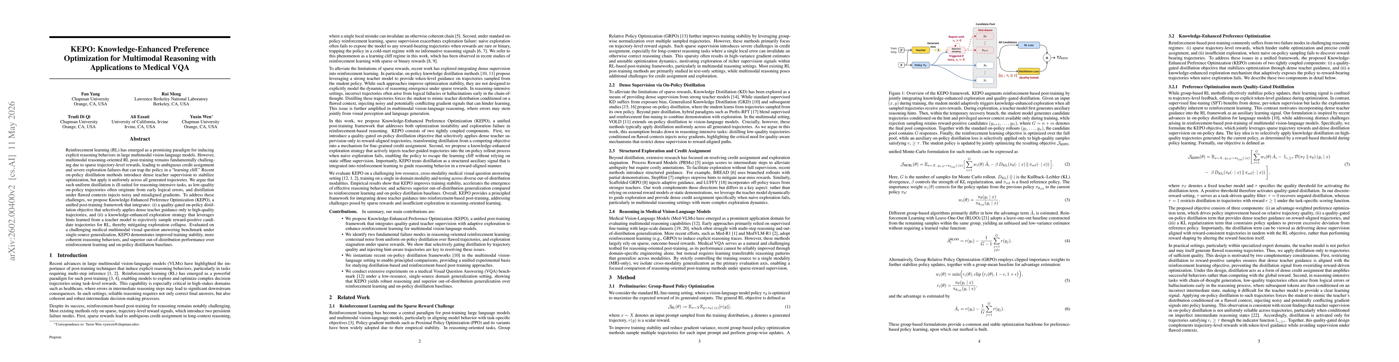 Thumbnail for KEPO: Knowledge-Enhanced Preference Optimization for Reinforcement Learning with Reasoning