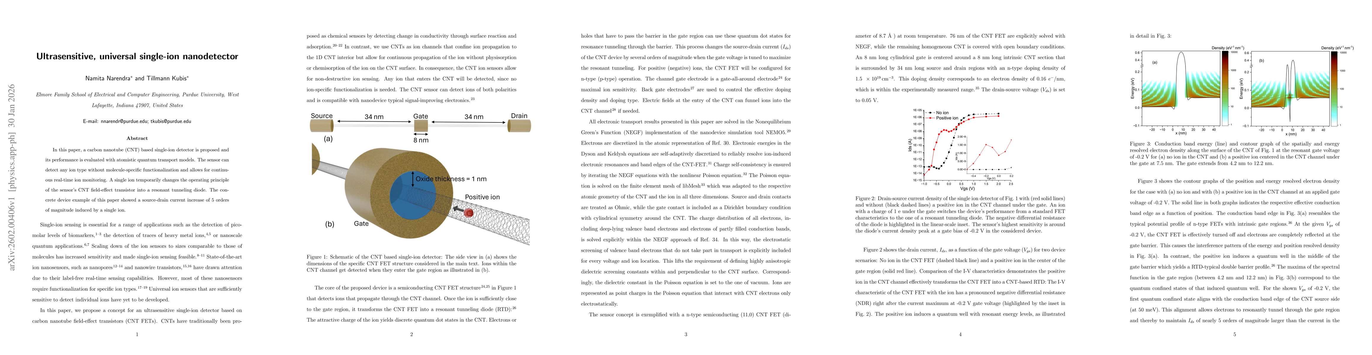 Thumbnail for Ultrasensitive, universal single-ion nanodetector