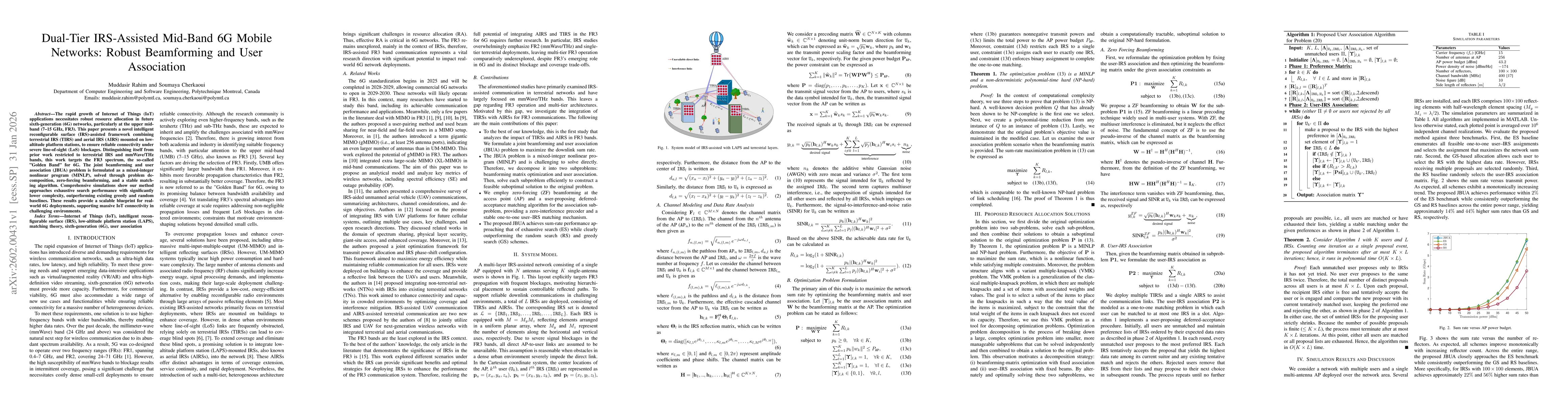 Thumbnail for Dual-Tier IRS-Assisted Mid-Band 6G Mobile Networks: Robust Beamforming and User Association