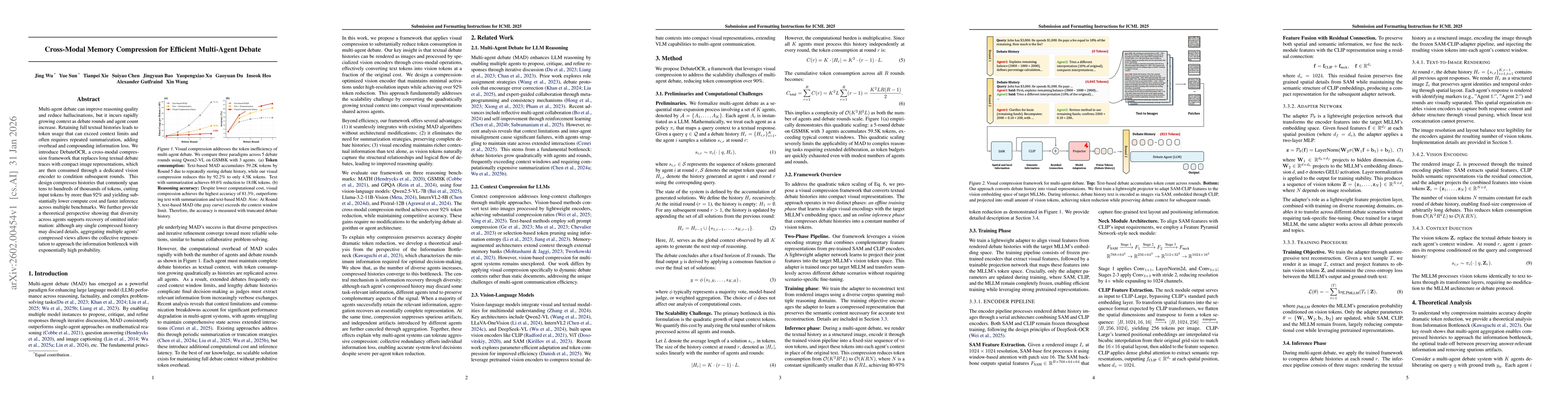 Thumbnail for Cross-Modal Memory Compression for Efficient Multi-Agent Debate
