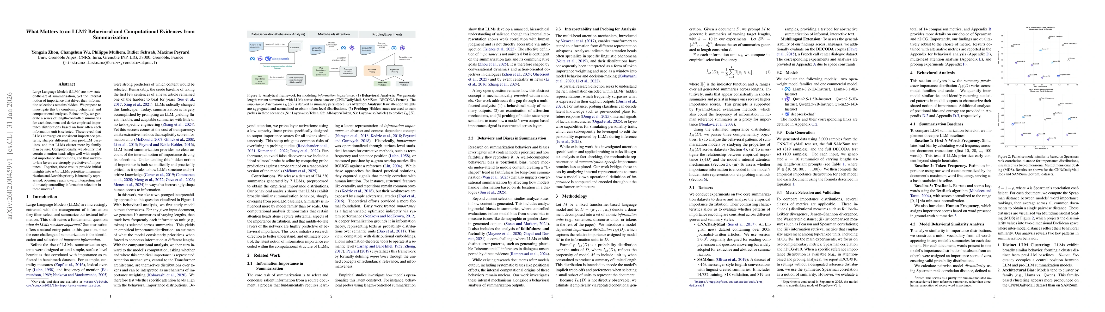 Thumbnail for What Matters to an LLM? Behavioral and Computational Evidences from Summarization