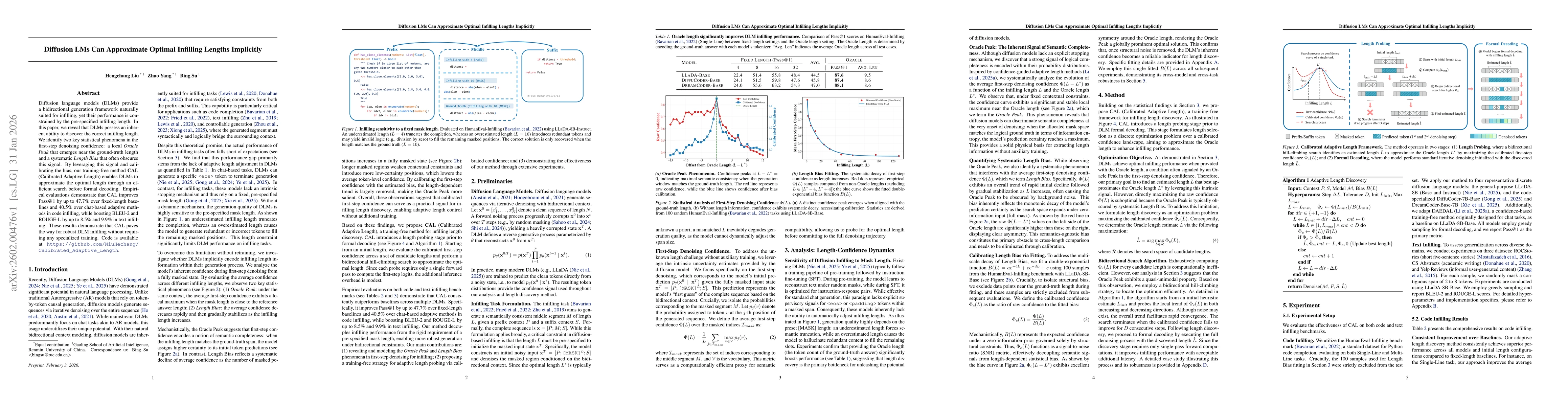 Thumbnail for Diffusion LMs Can Approximate Optimal Infilling Lengths Implicitly