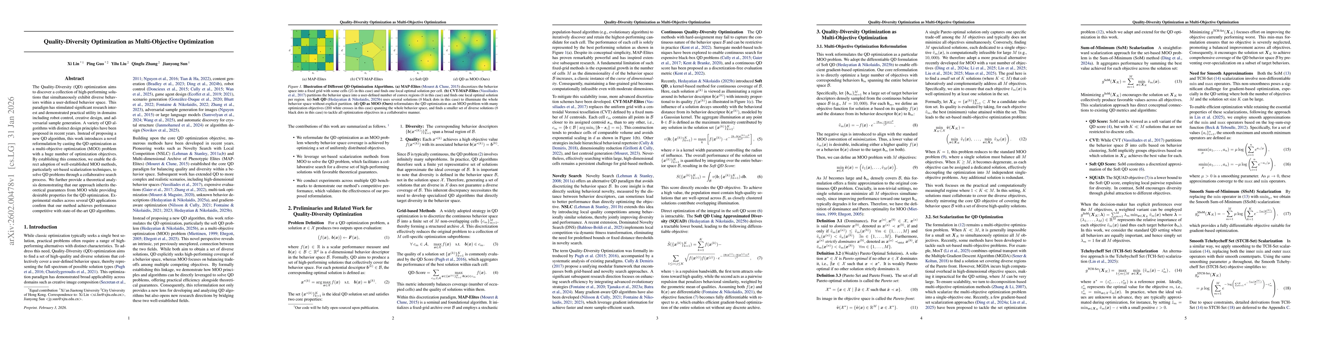 Thumbnail for Quality-Diversity Optimization as Multi-Objective Optimization