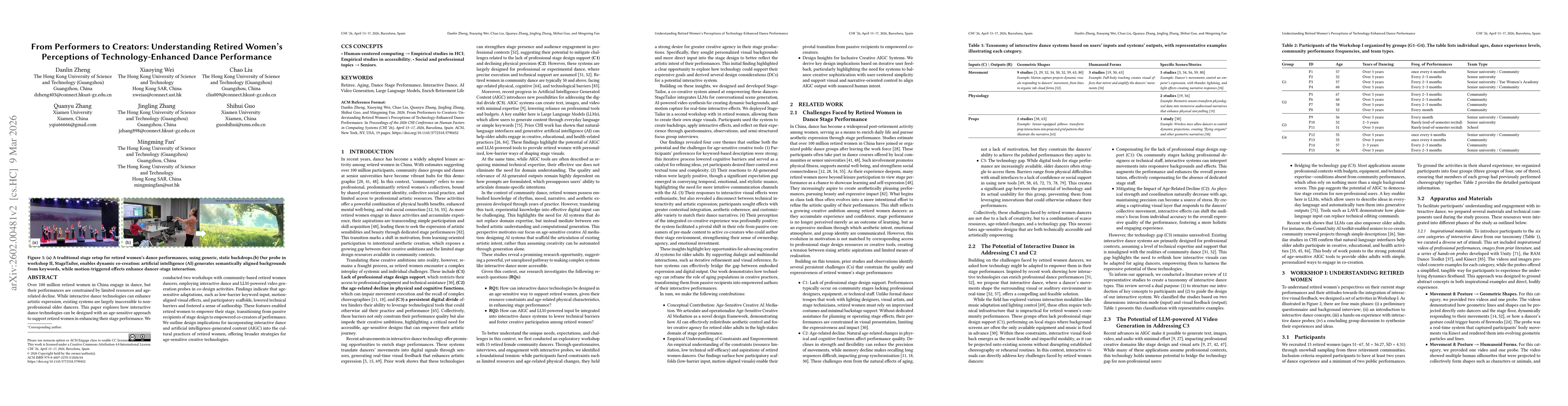 Thumbnail for From Performers to Creators: Understanding Retired Women's Perceptions of Technology-Enhanced Dance Performance
