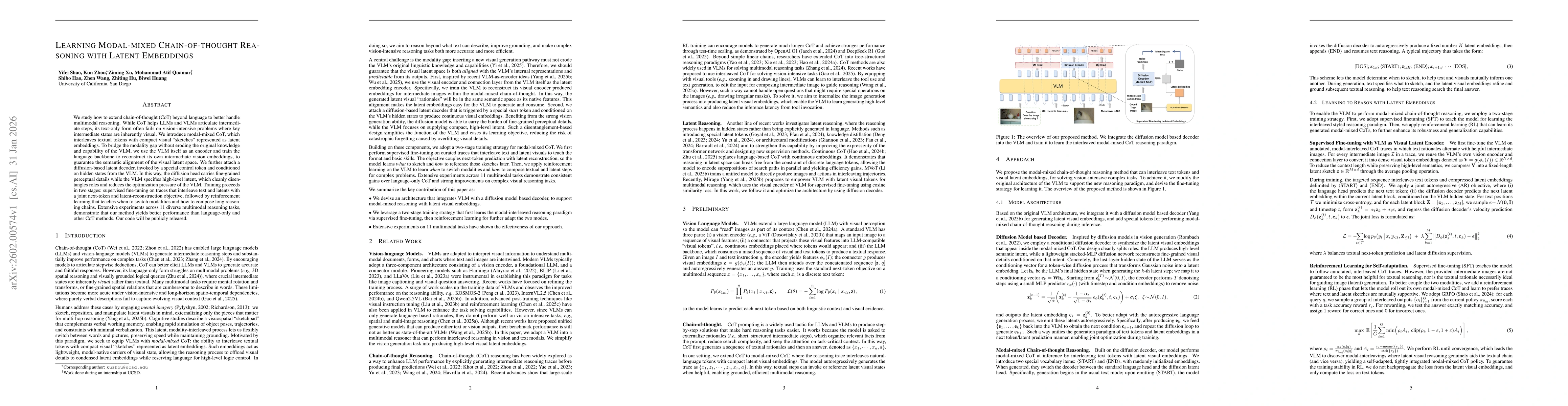 Thumbnail for Learning Modal-Mixed Chain-of-Thought Reasoning with Latent Embeddings