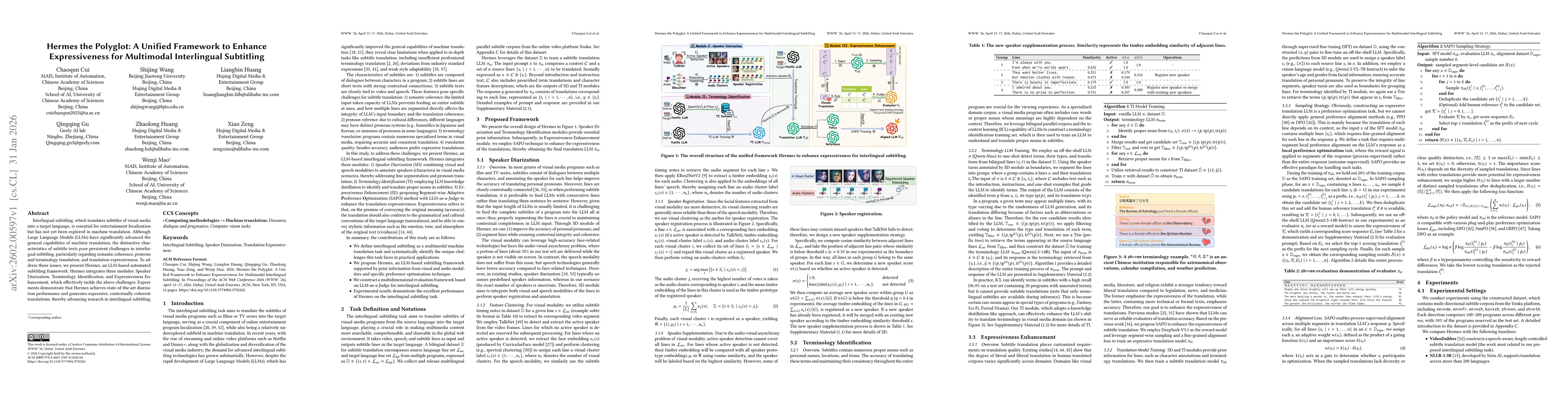 Thumbnail for Hermes the Polyglot: A Unified Framework to Enhance Expressiveness for Multimodal Interlingual Subtitling