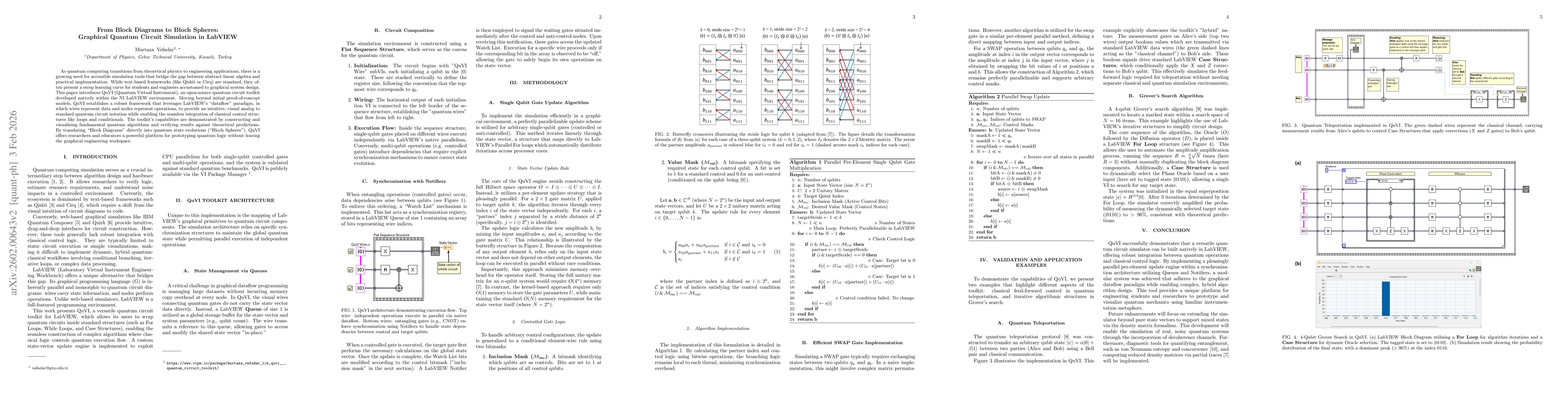 Thumbnail for From Block Diagrams to Bloch Spheres: Graphical Quantum Circuit Simulation in LabVIEW