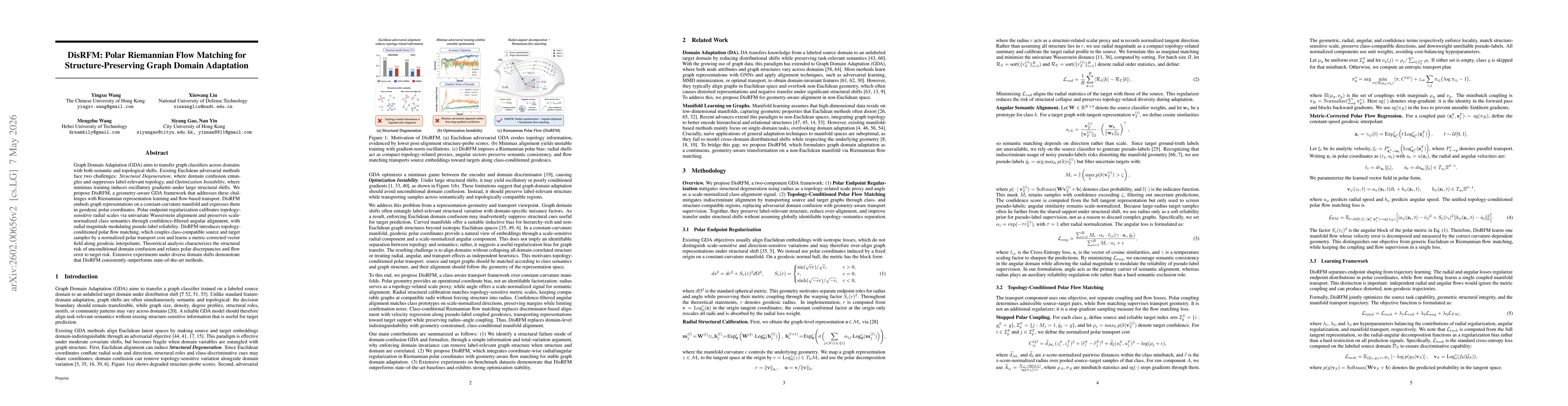 Thumbnail for Riemannian Flow Matching for Disentangled Graph Domain Adaptation