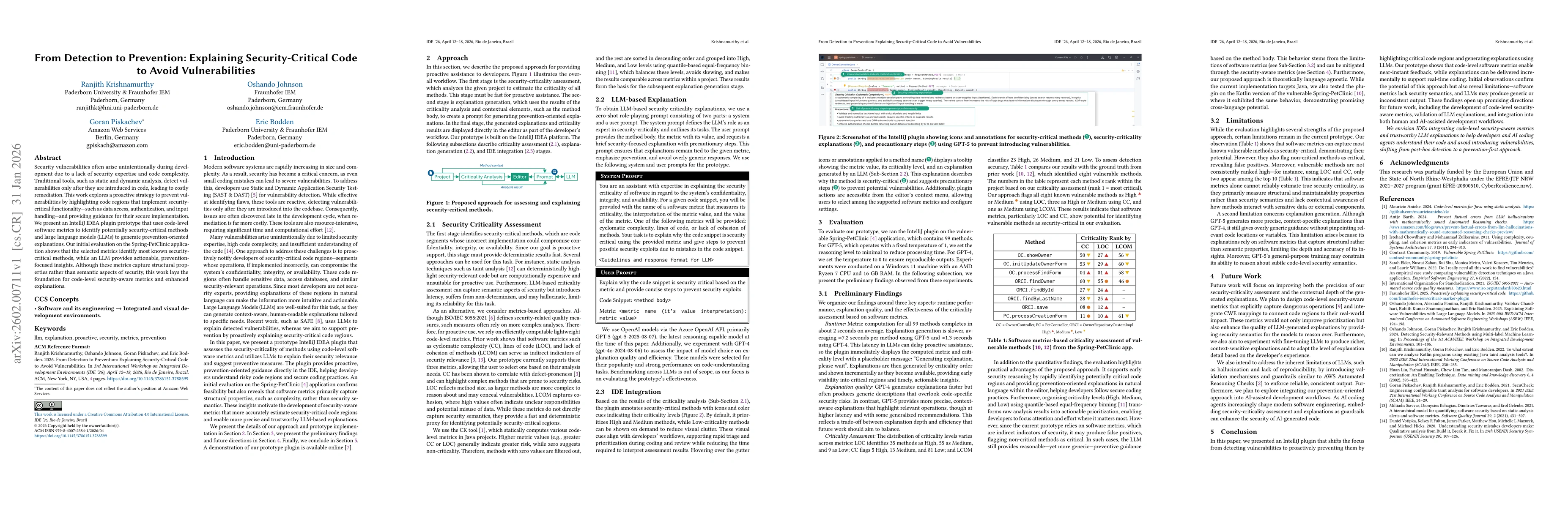 Thumbnail for From Detection to Prevention: Explaining Security-Critical Code to Avoid Vulnerabilities