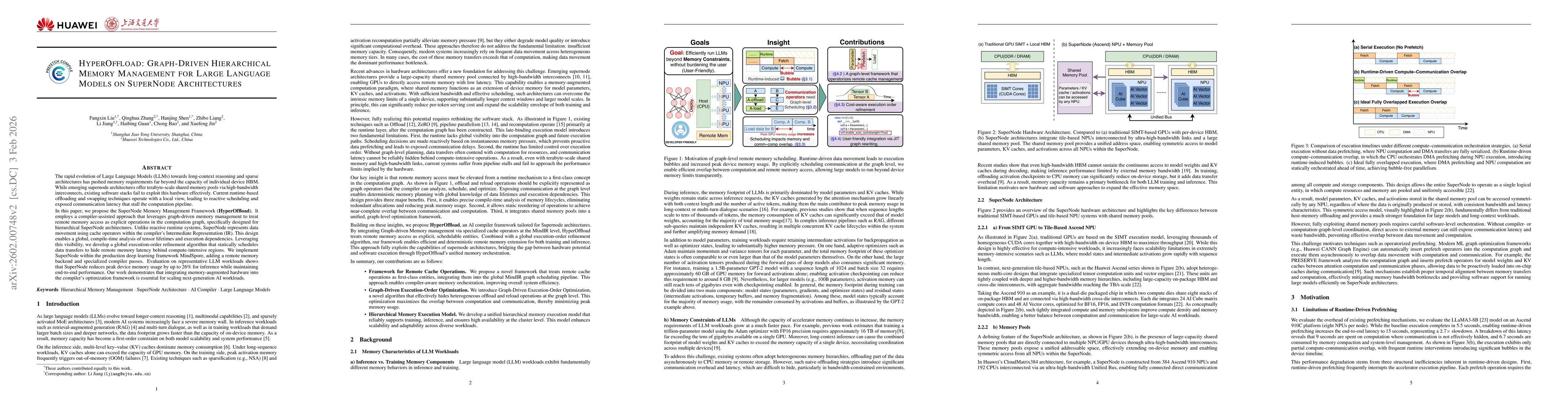 Thumbnail for HyperOffload: Graph-Driven Hierarchical Memory Management for Large Language Models on SuperNode Architectures