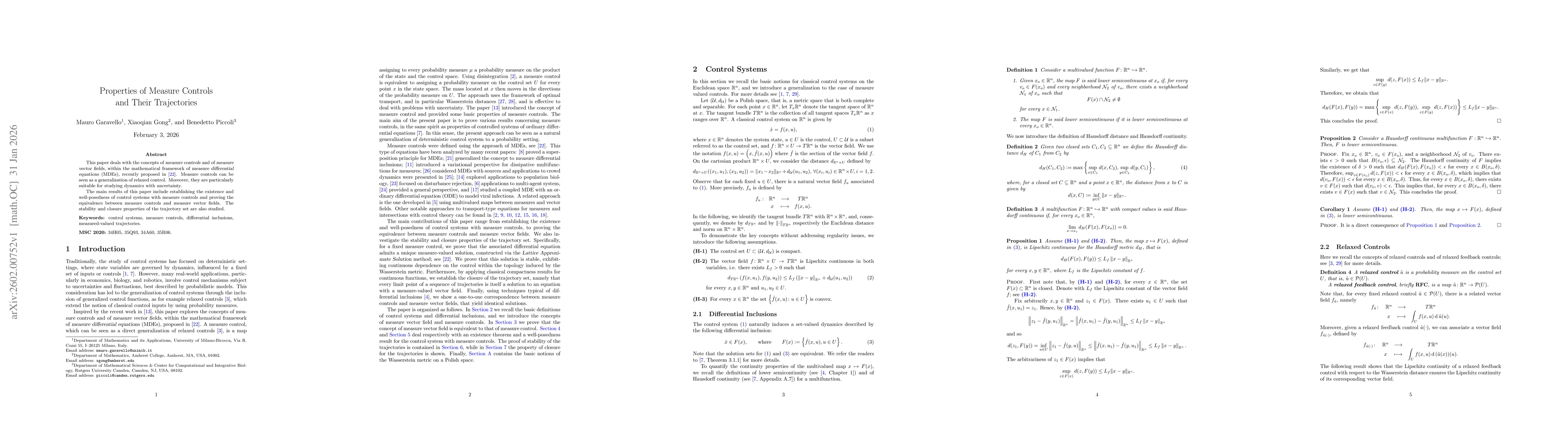 Thumbnail for Properties of Measure Controls and Their Trajectories