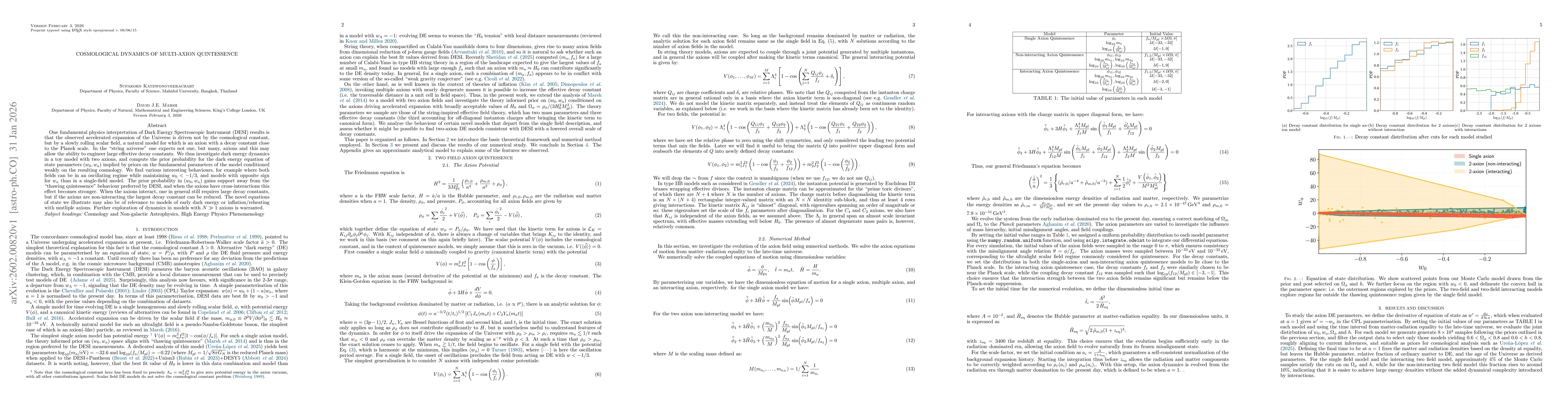 Thumbnail for Cosmological Dynamics of Multi-Axion Quintessence