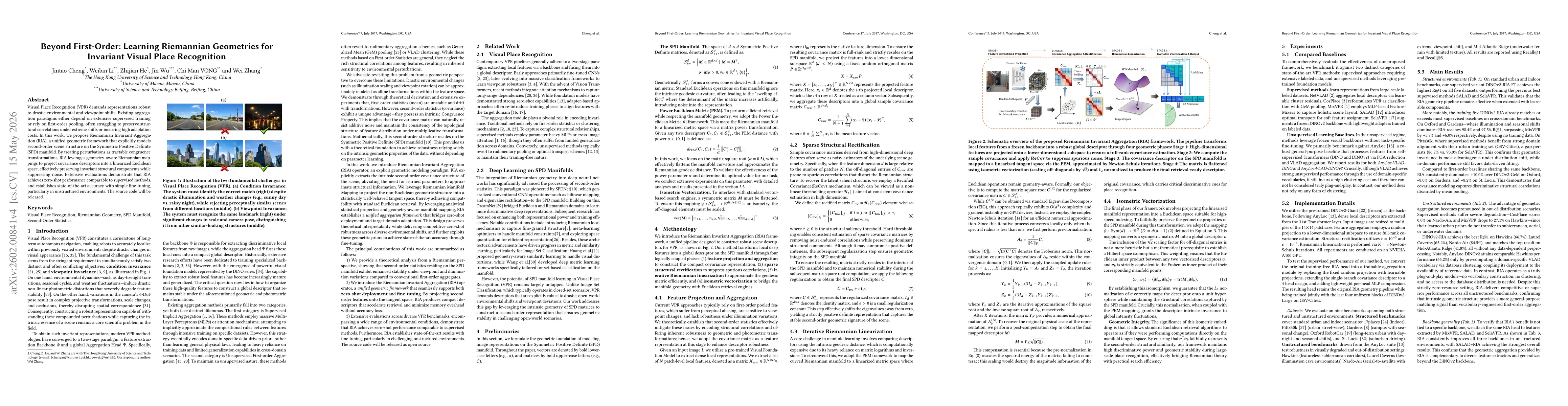 Thumbnail for Invariance on Manifolds: Understanding Robust Visual Representations for Place Recognition