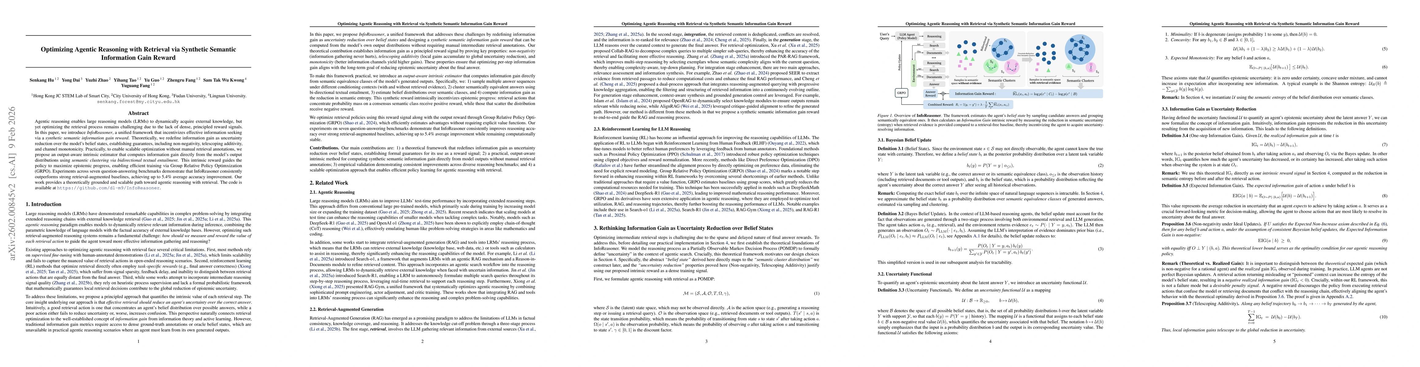 Thumbnail for Optimizing Agentic Reasoning with Retrieval via Synthetic Semantic Information Gain Reward