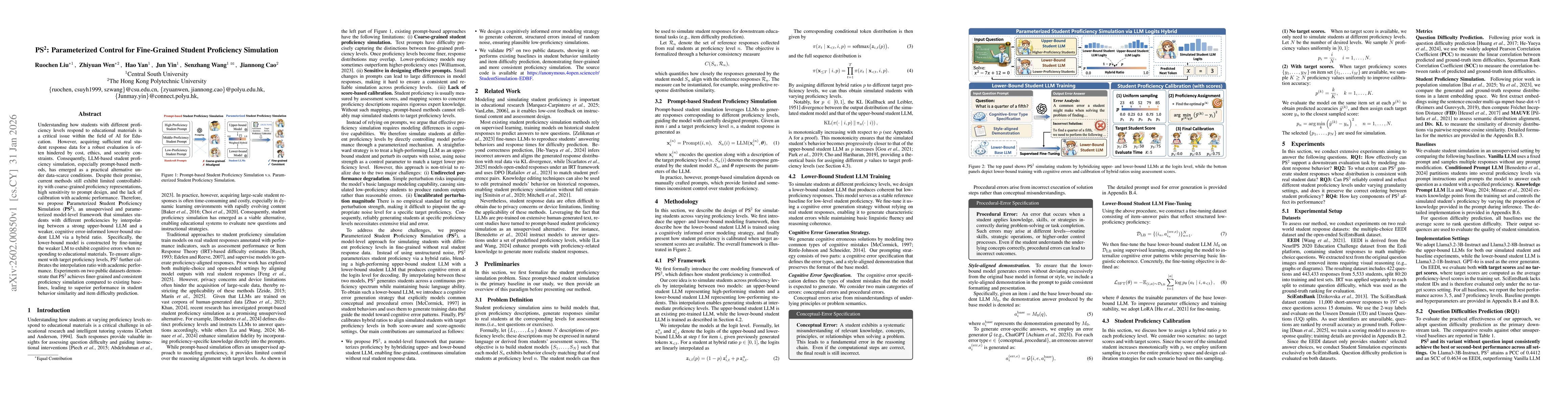 Thumbnail for PS$^2$: Parameterized Control for Fine-Grained Student Proficiency Simulation