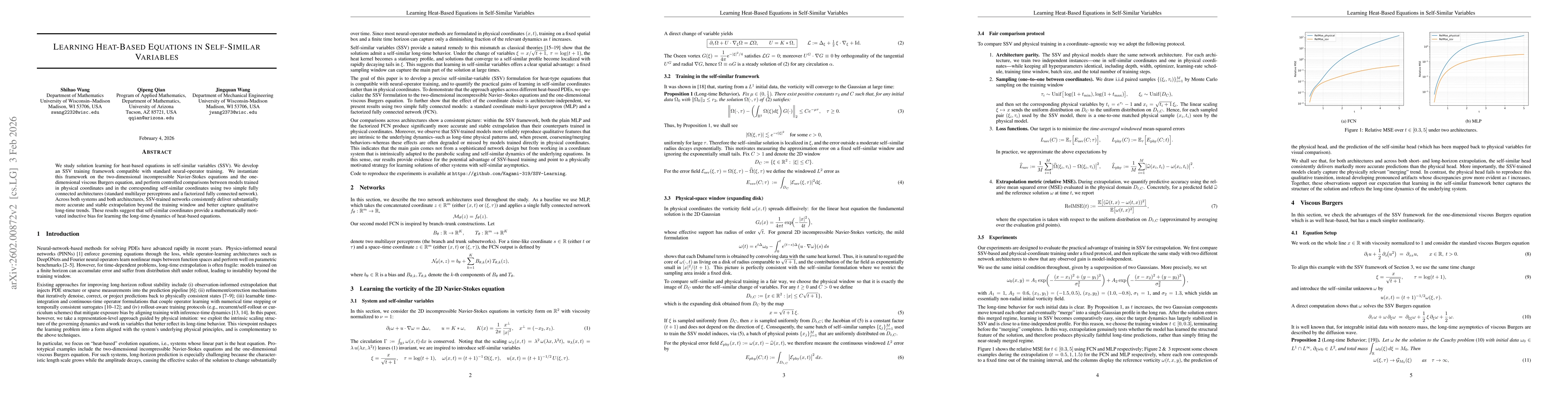 Thumbnail for Learning Heat-based Equations in Self-similar variables