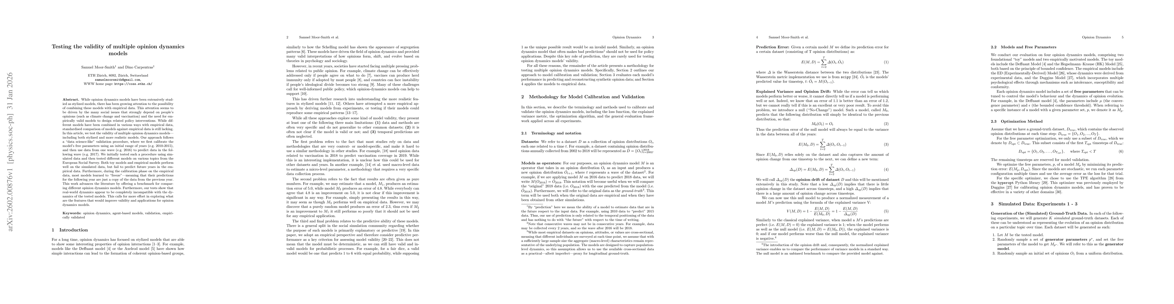 Thumbnail for Testing the validity of multiple opinion dynamics models