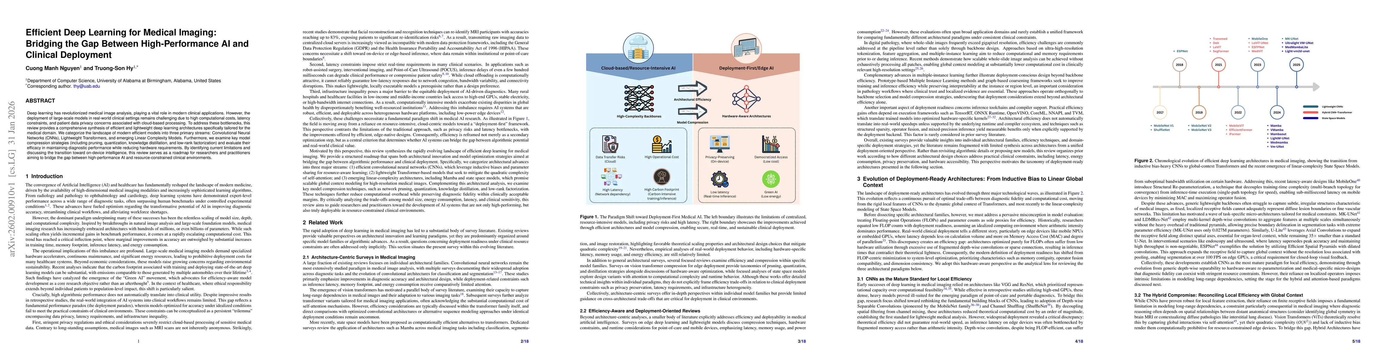 Thumbnail for Efficient Deep Learning for Medical Imaging: Bridging the Gap Between High-Performance AI and Clinical Deployment