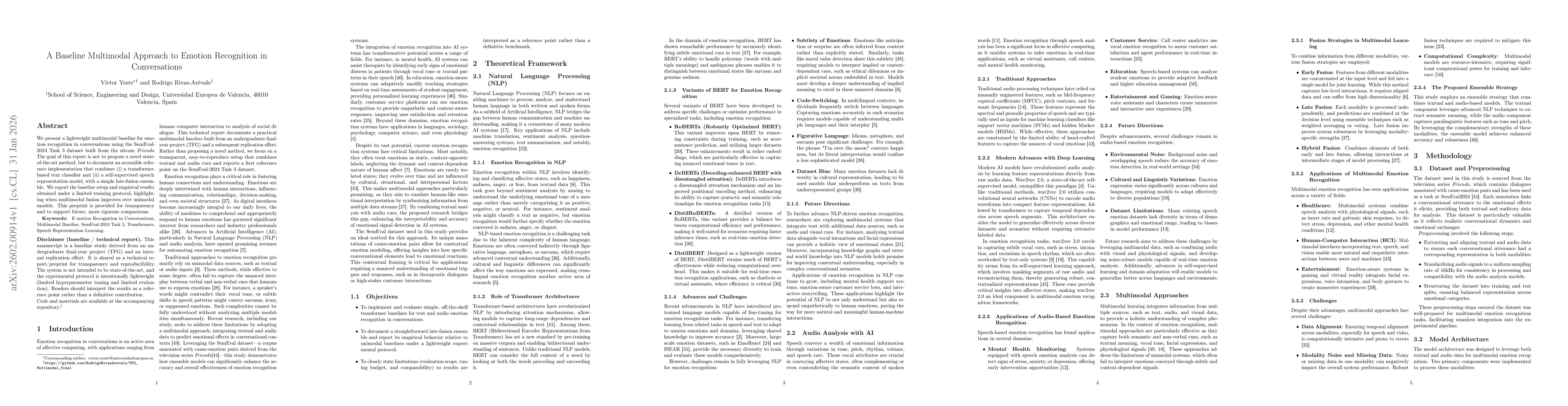 Thumbnail for A Baseline Multimodal Approach to Emotion Recognition in Conversations