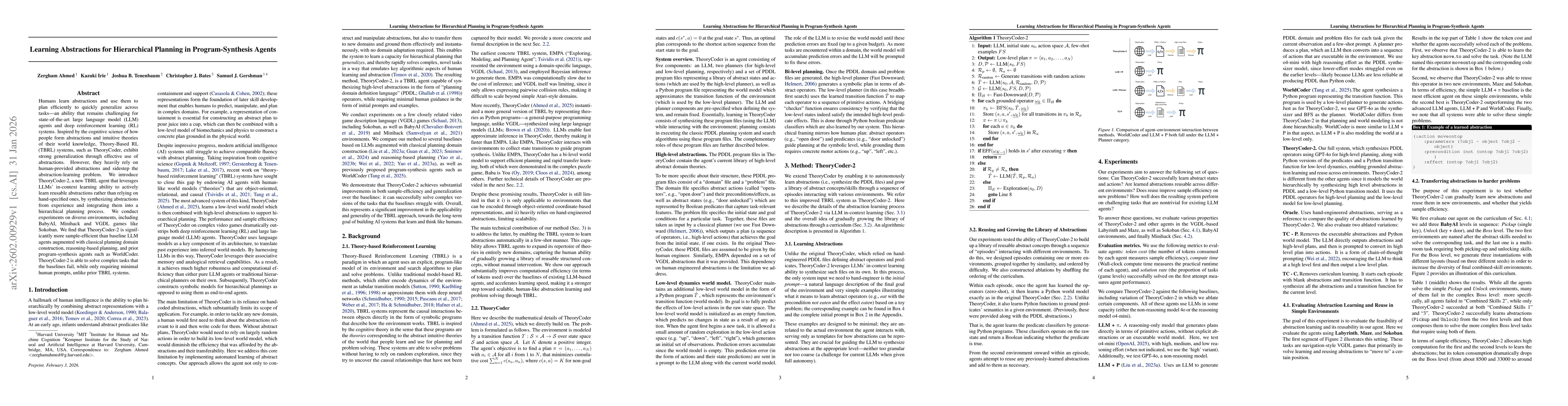 Thumbnail for Learning Abstractions for Hierarchical Planning in Program-Synthesis Agents