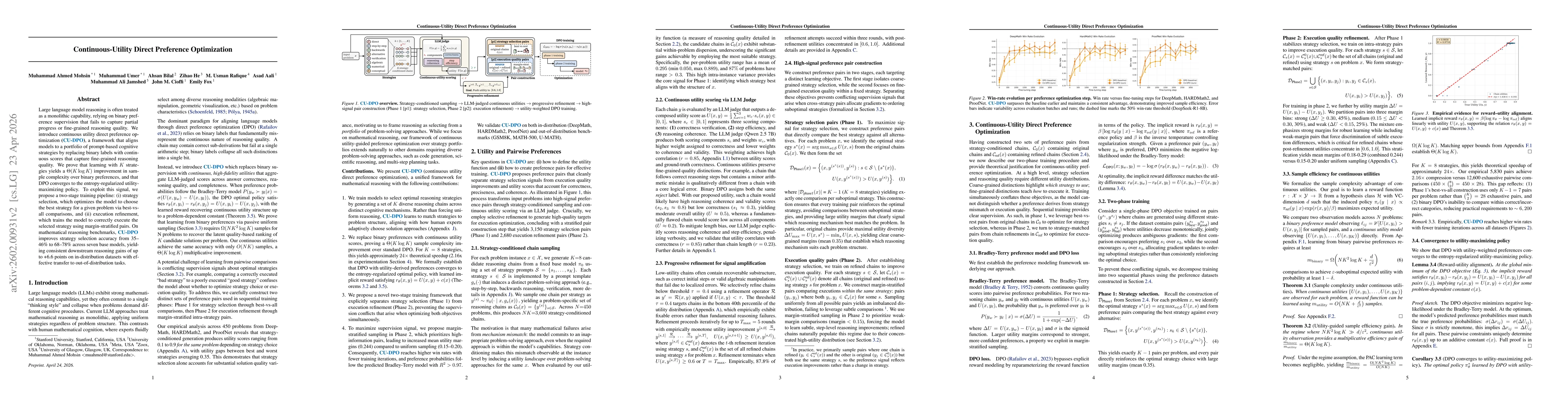 Thumbnail for Continuous-Utility Direct Preference Optimization